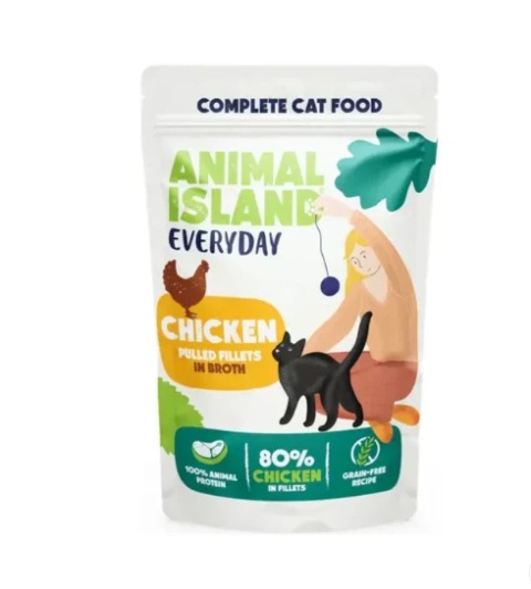 Animal Island 40x85g saszetki - Kurczak fileciki w rosole