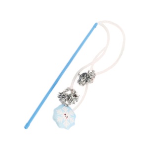 BUBA Święta! kot Wędka ze śnieżynkami