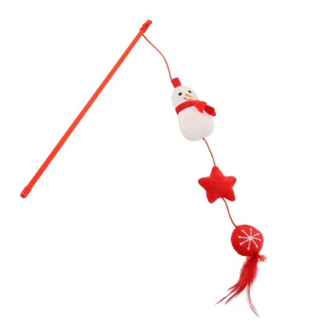 BUBA Święta! kot Wędka z bałwanem