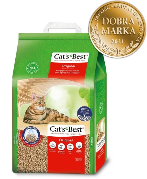 Cat's Best Original 20L / 8,6kg - żwirek zbrylający