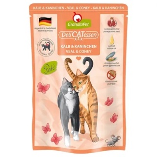 Granatapet DeliCatessen - karma mokra saszetka Cielęcina z królikiem 85g