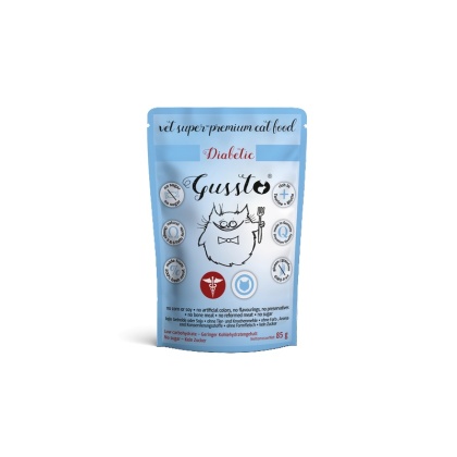 Gussto Vet Diabetic 85 g - karma specjalistyczna monoproteinowa dla cukrzyków kurczak 85g