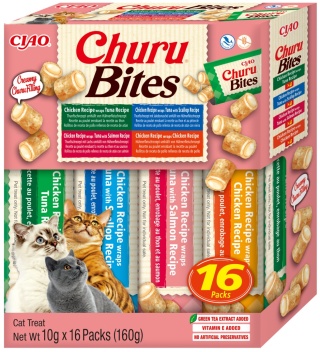 INABA CHURU BITES Box przysmaki dla kota mix smaków 16x10g