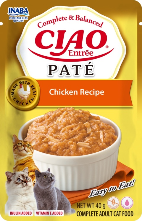 INABA Ciao Entrée Paté - Kremowa Zupa dla kotów kurczak 40g