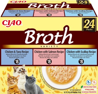 Inaba Ciao Broth Box Mix Smaków 24 sztuki - zupki 960 g