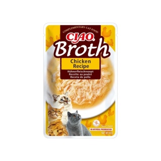 Inaba Ciao Broth Kurczak, Tuńczyk i Łosoś zupki 10x40g - mokra karma dla kota