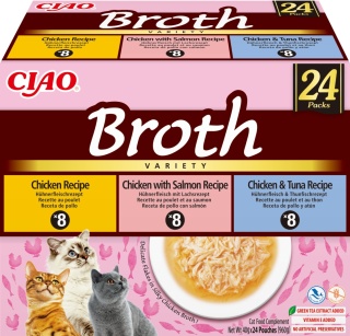 Inaba Ciao Broth Box Mix Smaków 24 sztuki - zupki 960 g
