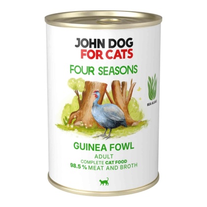 John Dog for Cats Monobiałkowa karma mokra dla kota Perliczka Four Seasons
