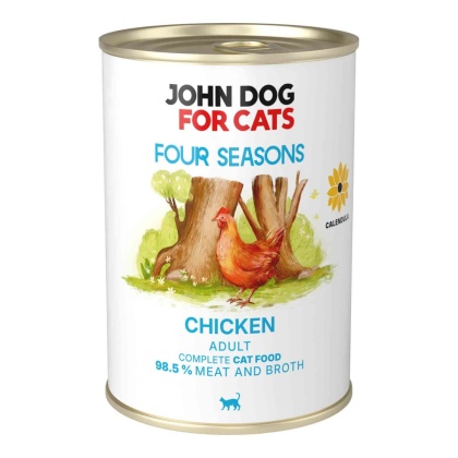 John Dog for Cats Monobiałkowa karma mokra dla kota Kurczak Four Seasons