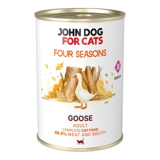 John Dog for Cats Monobiałkowa karma mokra dla kota Gęś Four Seasons