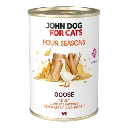 John Dog for Cats Monobiałkowa karma mokra dla kota Gęś Four Seasons
