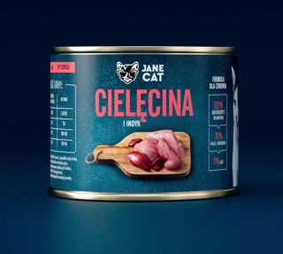 Karma mokra premium John Dog for cats Cielęcina i indyk 200g