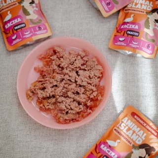 Animal Island Zestaw saszetek - karma mokra dla kota monoproteina kaczka 10x100g
