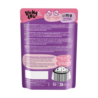 Lucky Lou Extrafood Makrela i tuńczyk w bulionie saszetka 70g