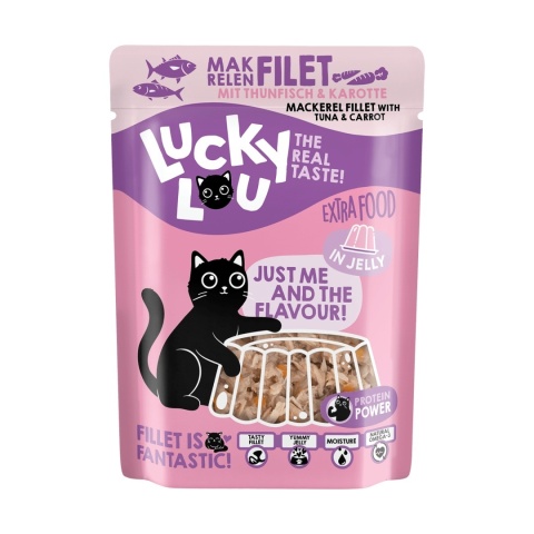 Lucky Lou Extrafood Makrela i tuńczyk w galaretce saszetka 70g