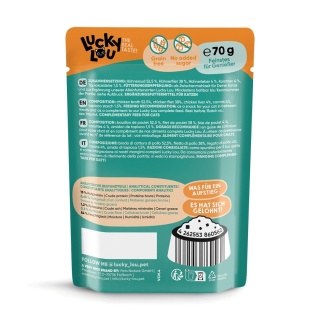 Lucky Lou Extrafood kurczak i wątróbka z kurczaka w bulionie 70g