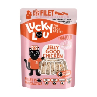 Lucky Lou Extrafood kurczak i wątróbka z kurczaka w galaretce 70g