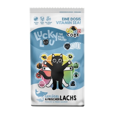 Lucky Lou drób łosoś - karma sucha dla kota 1,7kg