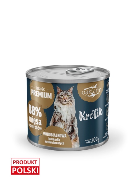 Oakfarm karma króliki 200g monoproteinowy