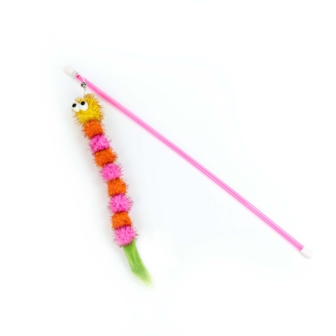 BUBA Wędka dla kota z gąsienicą