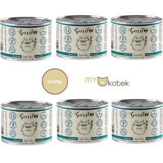 Zestaw GUSSTO Świeży Jeleń, karma premium Monoproteinowa 6x200g