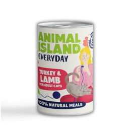 Animal Island Karma mokra dla kota z indykiem i jagnięciną 400g