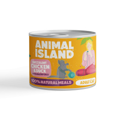 Animal Island Karma mokra dla kota z kurczakiem i kaczką 200g
