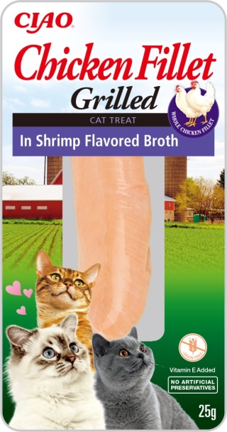 INABA CIAO Grillowany filet z kurczaka w bulionie krewetkowym 25g