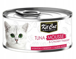 Kit Cat Tuńczyk z kurczakiem MOUSSE + tauryna 80g