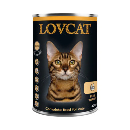Lovcat Kompletna karma dla kota indyk, 400g