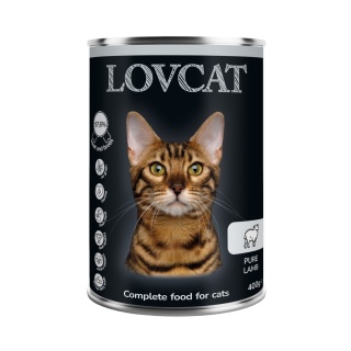 Lovcat Kompletna Monoproteinowa karma dla kota Jagnięcina, 400g