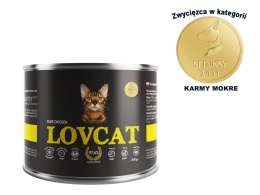 Lovcat Kompletna karma dla kota kurczak, 200g