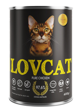Lovcat Kompletna karma dla kota kurczak, 400g