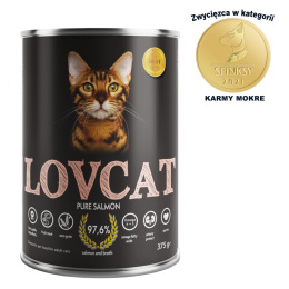 Lovcat Kompletna karma dla kota Łosoś, 375g