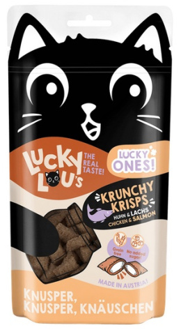 Lucky Ones Krunchy Krisps Kurczak i Łosoś - przysmak dla kota 60g