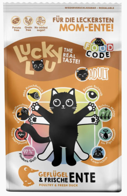 Lucky Lou drób kaczka - karma sucha dla kota 750g