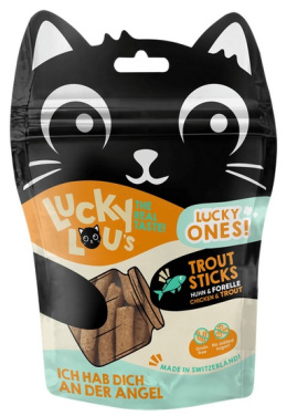 Lucky Lou Lucky Ones Sticks Kurczak i pstrąg - przysmak dla kota 50g