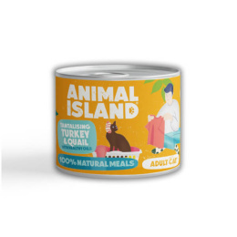 Animal Island Karma mokra dla kota z Indykiem i Przepiórką 200g