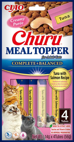 INABA CHURU Meal Topper dosmaczacz dla kotów łosoś 4x14g