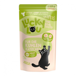 Lucky Lou Lifestage Kitten Drób i wołowina saszetka 125g