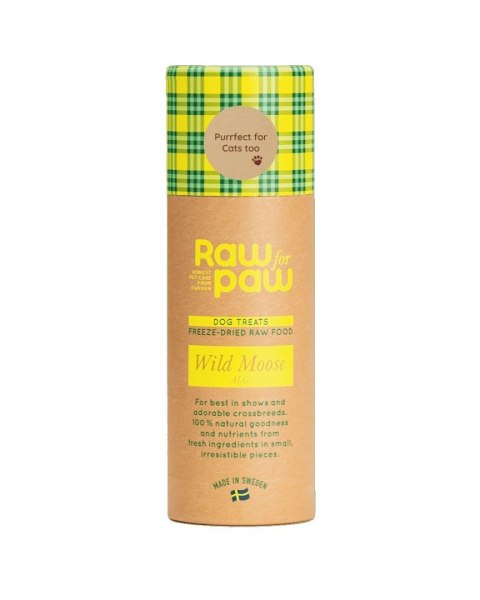 RAW for PAW WILD Moose - łoś liofilizowane przysmaki (45g)