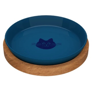 Talerzyk dla Kota z podstawką Deep Sea Blue, średnica 18 cm, Animal Island