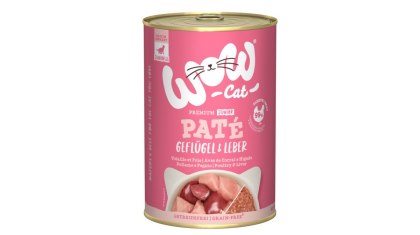 WOW CAT Junior Geflugel Leber - drób z wątróbką dla kociąt (400g)