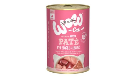 WOW CAT Junior Geflugel Leber - drób z wątróbką dla kociąt (400g)