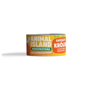 Zestaw Animal Island królik monproteinowy Puszki 12x100g
