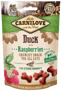 CARNILOVE CAT Snack Fresh Crunchy Duck & Raspberries with Fresh Meat 50gh Meat 50g