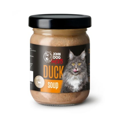 Karma mokra pełnoporcjowa dla kotów John Dog for Cats ZUPA 100g - kaczka