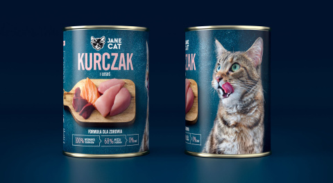 Karma mokra premium Jane Cat Kurczak i łosoś 400g