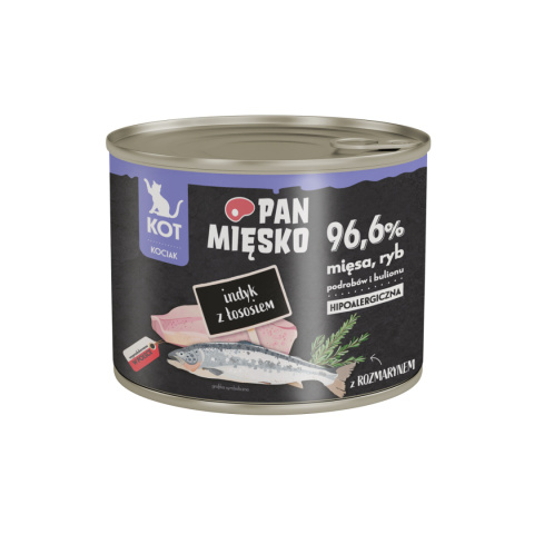 Pan Mięsko Karma Mokra Indyk Z Łososiem 200g