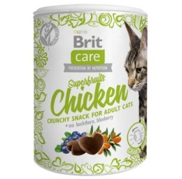 BRIT CARE CAT Snack Superfruits Chicken 100g, przysmak dla kota kurczak 100g